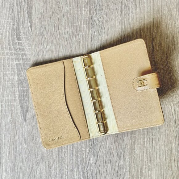 Beige Chanel Classic PM Agenda Cover Planner Notebook Cover - Pre-owned - Picture 5 of 6